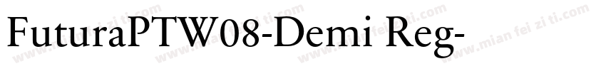 FuturaPTW08-Demi Reg字体转换